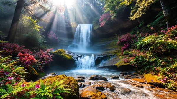 Discover breathtaking views at rainbow falls close to Mammoth Lakes